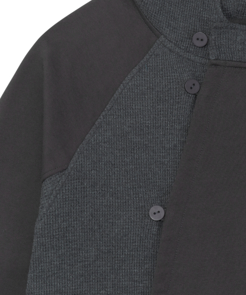 THECOLDESTMOMENT（ザコールデストモーメント）の「TCM curved button waffle jacket (charcoal)（その他アウター・レディース・その他・SMALL/MEDIUM/LARGE）」の9枚目の写真