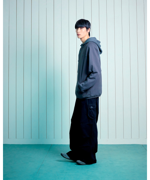 THECOLDESTMOMENT（ザコールデストモーメント）の「TCM curved button waffle jacket (charcoal)（その他アウター・レディース・その他・SMALL/MEDIUM/LARGE）」の2枚目の写真