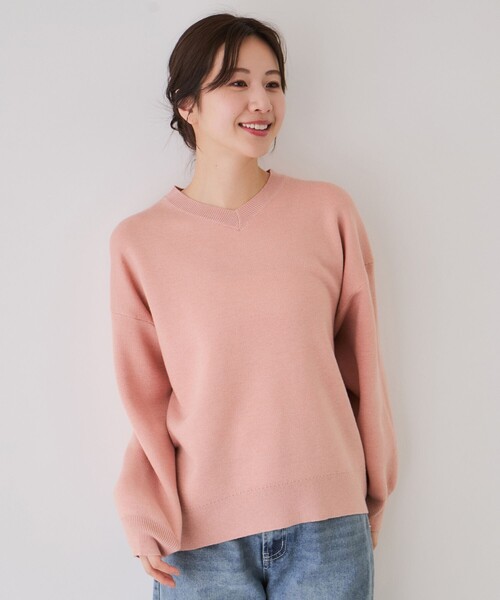 Jayro(ジャイロ)の「ラメスウェットライクニットプルオーバー(ニット/セーター・レディース・ピンク/ブラック系その他/グレー・FREE)」の3枚目の写真