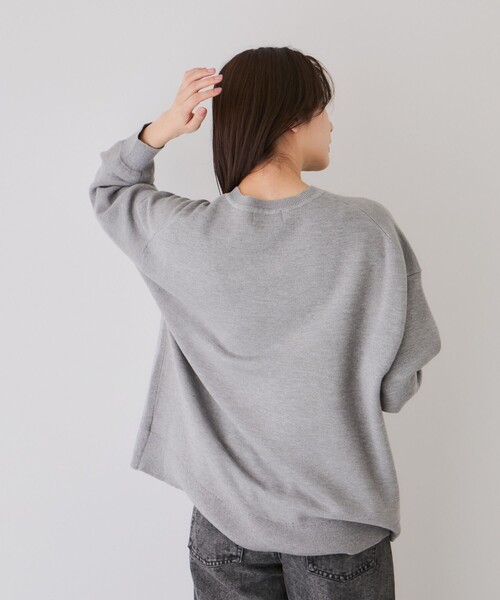 Jayro(ジャイロ)の「ラメスウェットライクニットプルオーバー(ニット/セーター・レディース・ピンク/ブラック系その他/グレー・FREE)」の12枚目の写真