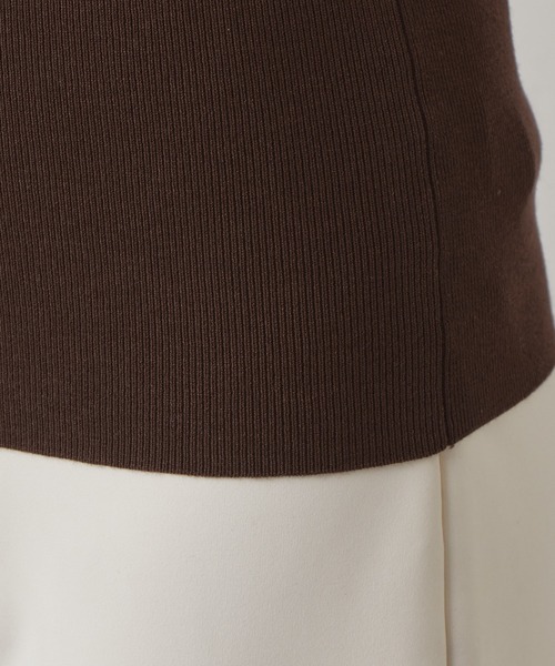 THE PAUSE（ザ ポーズ）の「【THE PAUSE】オフショルハーフスリーブプルオーバー（ニット/セーター・レディース・ブラウン/チャコールグレー/ブラック・FREE）」の9枚目の写真