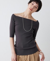 THE PAUSE（ザ ポーズ）の「【THE PAUSE】オフショルハーフスリーブプルオーバー（ニット/セーター）」