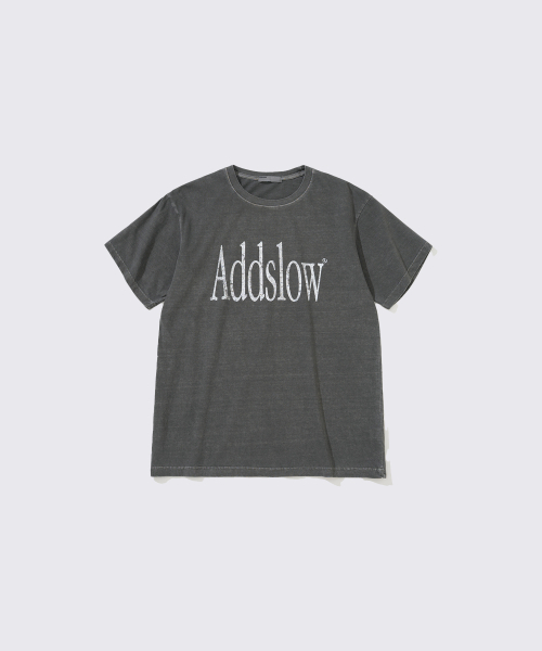 ADDSLOW(アドスロー)の「Vintage Washed ADDSLOW T-Shirt (Charcoal) (1silk)(Tシャツ/カットソー・レディース・その他・0/1/2)」の1枚目の写真