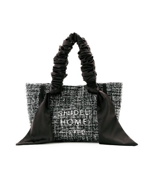 SNIDEL HOME（スナイデルホーム）の「ツイードリボンバッグ