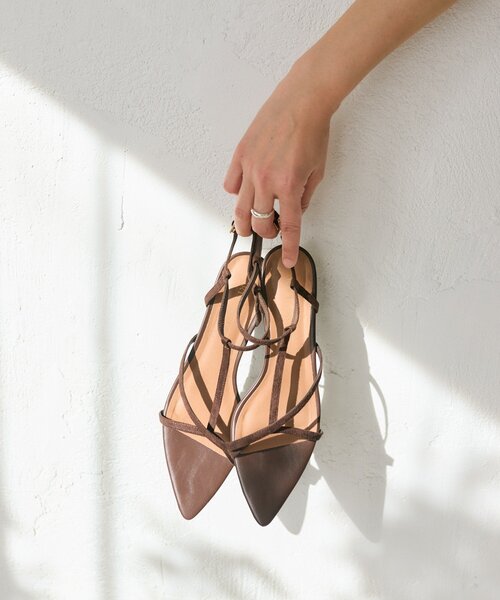 RIVE DROITE（リヴドロワ）の「予約【抜け感】ポインテッドラインサンダル（サンダル・レディース・ブルー/ブラック/ブラウン・MEDIUM/SMALL/LARGE）」の14枚目の写真