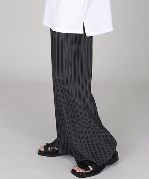 Ressaca(レサーカ)の「ルーズシルエットイージープリーツパンツ(その他パンツ・メンズ・チャコール/ブラック・L/M)」の10枚目の写真