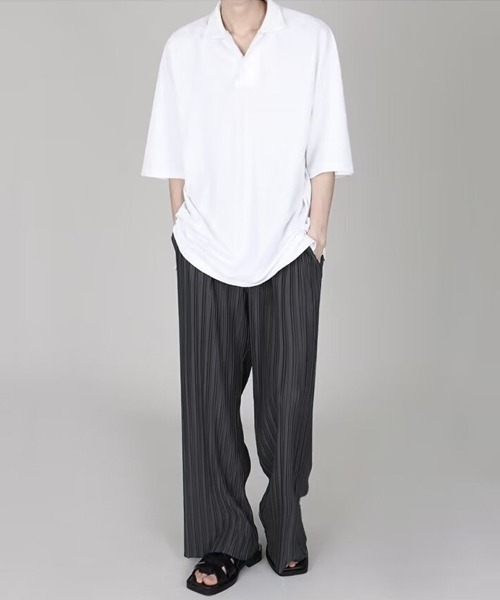 Ressaca(レサーカ)の「ルーズシルエットイージープリーツパンツ(その他パンツ・メンズ・チャコール/ブラック・L/M)」の11枚目の写真
