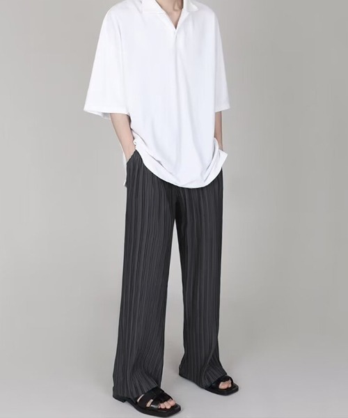 Ressaca(レサーカ)の「ルーズシルエットイージープリーツパンツ(その他パンツ・メンズ・チャコール/ブラック・L/M)」の17枚目の写真