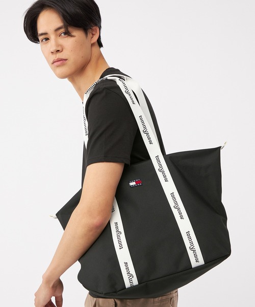 tommy jeans（トミー ジーンズ）の「【オンライン限定】エッセンシャル デイリートートバッグ（AW18461）（トートバッグ・レディース・ベージュ/ブラック・FREE）」の2枚目の写真