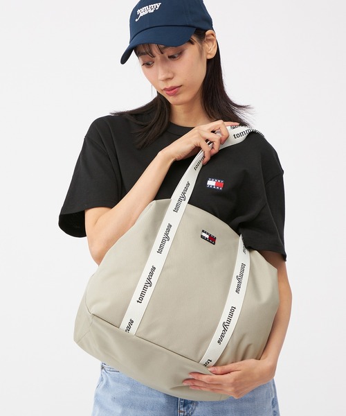 tommy jeans（トミー ジーンズ）の「【オンライン限定】エッセンシャル デイリートートバッグ（AW18461）（トートバッグ・レディース・ベージュ/ブラック・FREE）」の7枚目の写真