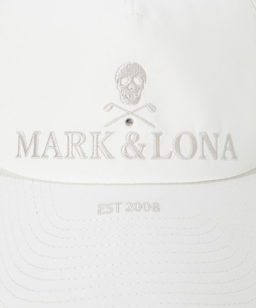 MARK & LONA(マークアンドロナ)の「Iron Skull Crystal Accent Cap | MEN and WOMEN(キャップ・メンズ・ブラック/アイボリー/レッド・FREE)」の4枚目の写真
