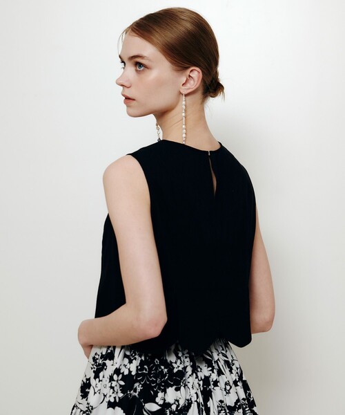 LOULOU WILLOUGHBY(ルルウィルビー)の「【LOULOU WILLOUGHBY】コットンリネンスカラップヘムブラウス(シャツ/ブラウス・レディース・ブルー/ブラック・2)」の16枚目の写真