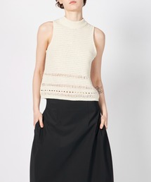 AMOMENTO（アモーメント）の「AMOMENTO CROCHET KNIT VEST（ベスト）」
