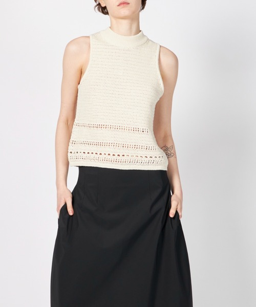 AMOMENTO CROCHET KNIT VEST（ベスト）｜AMOMENTO（アモーメント）の 