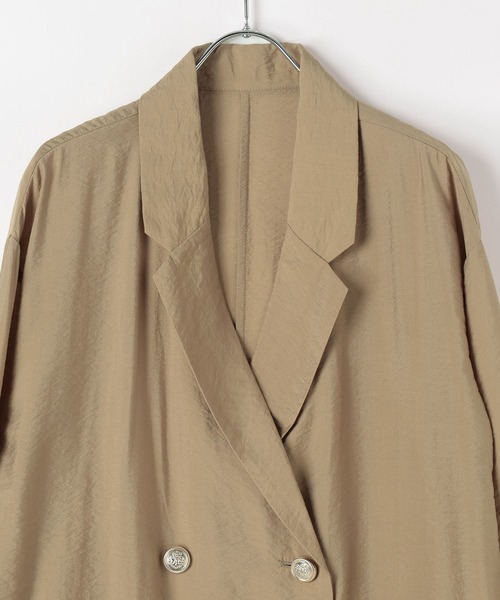 BAYFLOW（ベイフロー）の「[上品な透け感]シアージャケット（テーラードジャケット・レディース・ネイビー/ベージュ/カーキ・MEDIUM/SMALL）」の20枚目の写真