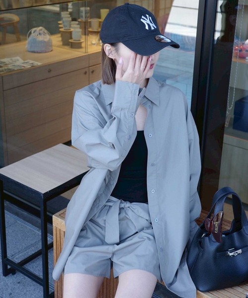 ACYM（アシーム）の「ボーイフレンドショートパンツ（その他パンツ・レディース・ホワイト/ブルー系その他/グレー系その他・FREE）」の2枚目の写真