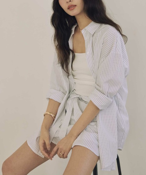 ACYM（アシーム）の「ボーイフレンドショートパンツ（その他パンツ・レディース・ホワイト/ブルー系その他/グレー系その他・FREE）」の9枚目の写真