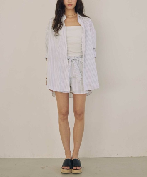 ACYM（アシーム）の「ボーイフレンドショートパンツ（その他パンツ・レディース・ホワイト/ブルー系その他/グレー系その他・FREE）」の10枚目の写真