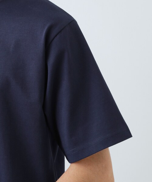 THE SHOP TK (ザ ショップ ティーケー )の「【ジャケットインにおすすめ】ビジネス半袖Tシャツ 洗濯機OK/襟高(Tシャツ/カットソー・メンズ・ライトグレー/ネイビー/オフホワイト・04/01/02/03)」の20枚目の写真