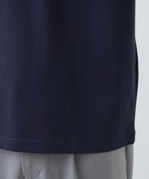 THE SHOP TK (ザ ショップ ティーケー )の「【ジャケットインにおすすめ】ビジネス半袖Tシャツ 洗濯機OK/襟高(Tシャツ/カットソー・メンズ・ライトグレー/ネイビー/オフホワイト・04/01/02/03)」の21枚目の写真