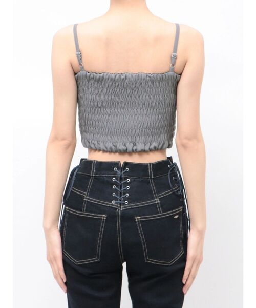 EATME（イートミー）の「BIGリボンキャミアンサンブル（シャツ/ブラウス・レディース・オフホワイト/ピンク/グレー・FREE）」の6枚目の写真