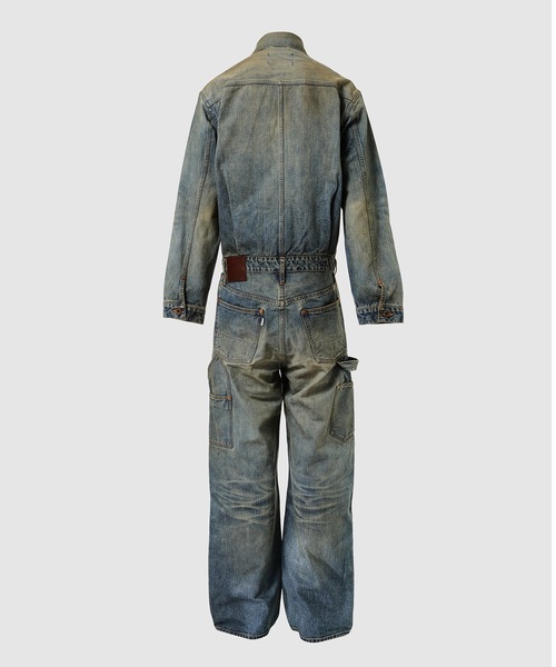 SUGARHILL(シュガーヒル)の「FADED MODERN DENIM JUMPSUITS(つなぎ/オールインワン・メンズ・インディゴブルー・2)」の2枚目の写真