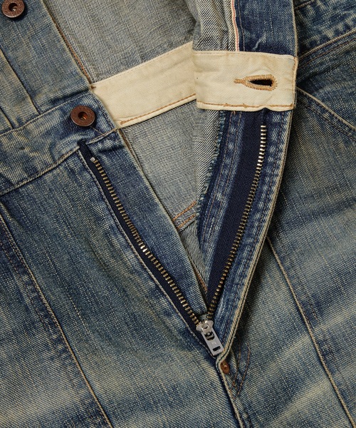 SUGARHILL(シュガーヒル)の「FADED MODERN DENIM JUMPSUITS(つなぎ/オールインワン・メンズ・インディゴブルー・2)」の4枚目の写真