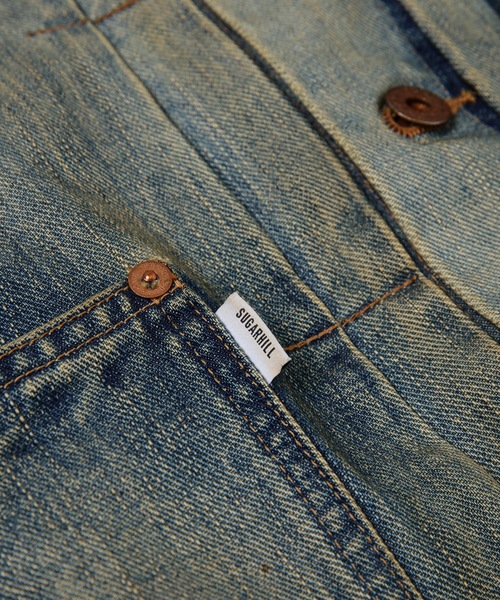 SUGARHILL(シュガーヒル)の「FADED MODERN DENIM JUMPSUITS(つなぎ/オールインワン・メンズ・インディゴブルー・2)」の7枚目の写真