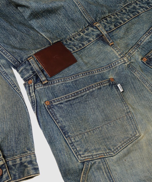 SUGARHILL(シュガーヒル)の「FADED MODERN DENIM JUMPSUITS(つなぎ/オールインワン・メンズ・インディゴブルー・2)」の9枚目の写真