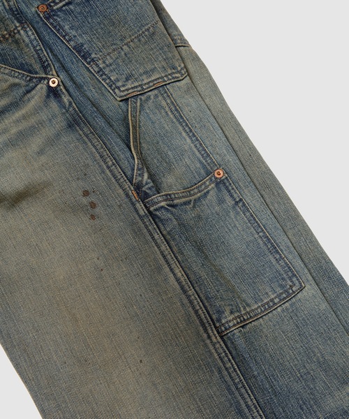 SUGARHILL(シュガーヒル)の「FADED MODERN DENIM JUMPSUITS(つなぎ/オールインワン・メンズ・インディゴブルー・2)」の11枚目の写真