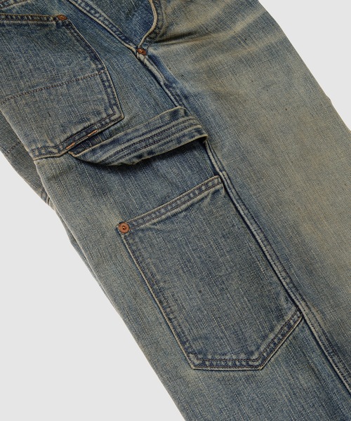 SUGARHILL(シュガーヒル)の「FADED MODERN DENIM JUMPSUITS(つなぎ/オールインワン・メンズ・インディゴブルー・2)」の12枚目の写真