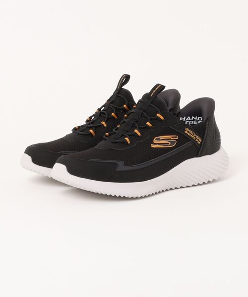 SKECHERS(スケッチャーズ)の「SKECHERS スケッチャーズ SWIFT FIT スウィフトフィット BOUNDER-DURIN【軽量】メンズスニーカー スリッポン(バウンダー) 8790255(スニーカー・メンズ・ブラック×ホワイト/チャコールグレー・25.0cm/25.5cm/26.0cm/26.5cm/27.0cm/27.5cm/28.0cm/29.0cm)」の1枚目の写真