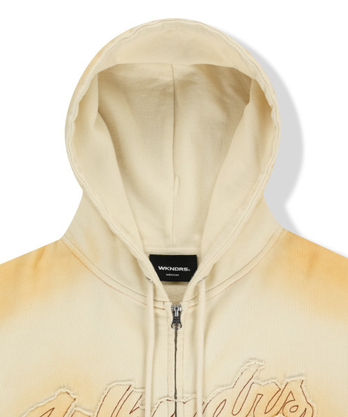 WKNDRS（ウィーキャンドース）の「BRUSHED ZIP-UP HOODIE (IVORY)（パーカー・レディース・その他・SMALL/MEDIUM/LARGE/X-LARGE）」の3枚目の写真