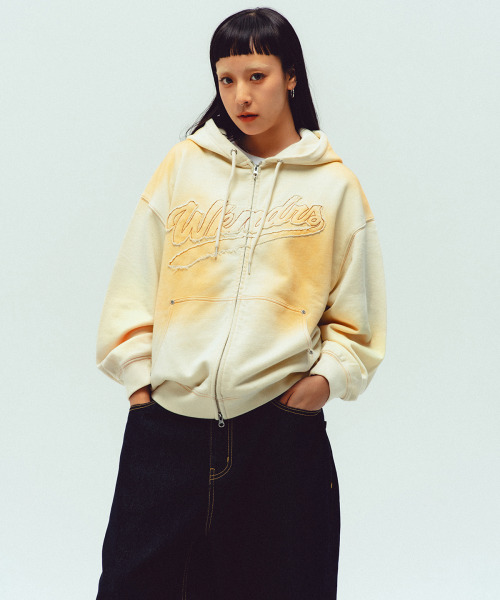 WKNDRS（ウィーキャンドース）の「BRUSHED ZIP-UP HOODIE (IVORY)（パーカー・レディース・その他・SMALL/MEDIUM/LARGE/X-LARGE）」の8枚目の写真
