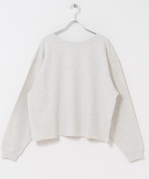ITEMS URBANRESEARCH（アイテムズ アーバンリサーチ）の「ボートネックスウェット（スウェット・レディース・ミント/ライトグレー/チャコールグレー・FREE）」の6枚目の写真