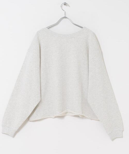 ITEMS URBANRESEARCH（アイテムズ アーバンリサーチ）の「ボートネックスウェット（スウェット・レディース・ミント/ライトグレー/チャコールグレー・FREE）」の8枚目の写真