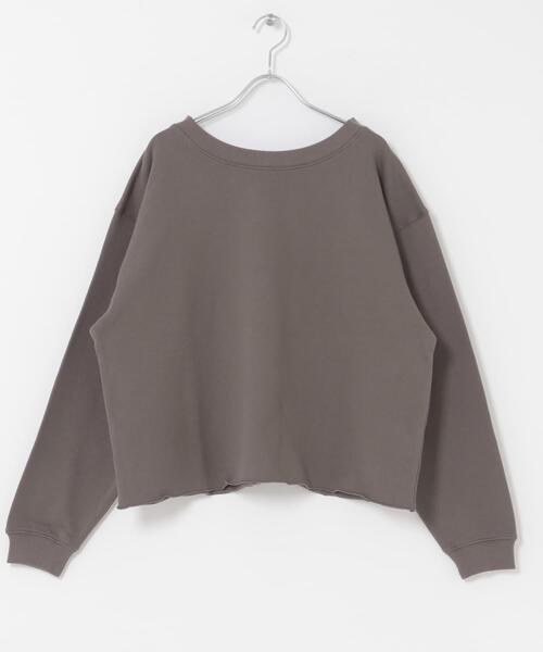 ITEMS URBANRESEARCH（アイテムズ アーバンリサーチ）の「ボートネックスウェット（スウェット・レディース・ミント/ライトグレー/チャコールグレー・FREE）」の17枚目の写真