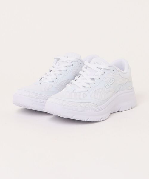 FILA(フィラ)の「FILA フィラ FILA RGB AKIMBO MS 2.0 フィラアールジービーアキンボエムエス FU0102652100 ABC-MART限定 *White/White(スニーカー・メンズ・ホワイト・22.5cm/23.0cm/23.5cm/24.0cm/24.5cm/25.0cm/25.5cm/26.0cm/26.5cm/27.0cm/27.5cm/28.0cm/29.0cm)」の1枚目の写真