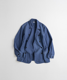 BEHEAVYER（ビヘイビアー）の「DYED C/L FRENCH DB JACKET faded blue（テーラードジャケット）」