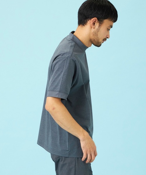 EDWIN（エドウィン）の「EDWIN エドウィン デニスラ モックネックTシャツ 半袖（Tシャツ/カットソー・メンズ・ネイビー/グレー/チャコールグレー/ホワイト・SMALL/MEDIUM/LARGE/X-LARGE）」の7枚目の写真