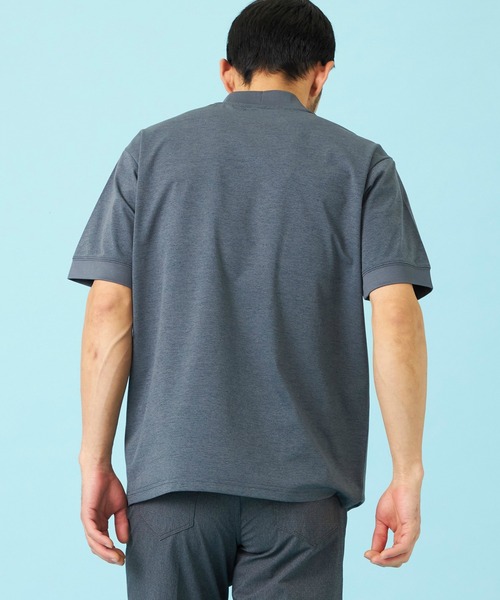 EDWIN（エドウィン）の「EDWIN エドウィン デニスラ モックネックTシャツ 半袖（Tシャツ/カットソー・メンズ・ネイビー/グレー/チャコールグレー/ホワイト・SMALL/MEDIUM/LARGE/X-LARGE）」の8枚目の写真