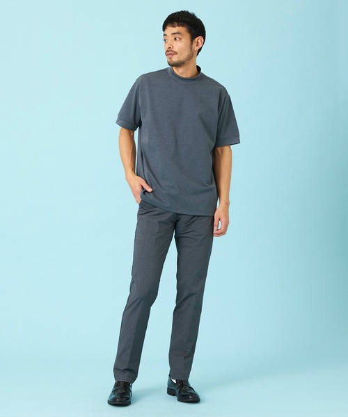 EDWIN（エドウィン）の「EDWIN エドウィン デニスラ モックネックTシャツ 半袖（Tシャツ/カットソー・メンズ・ネイビー/グレー/チャコールグレー/ホワイト・SMALL/MEDIUM/LARGE/X-LARGE）」の10枚目の写真