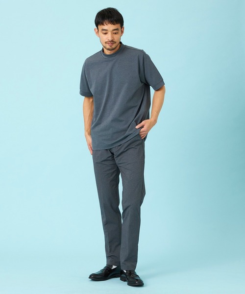 EDWIN（エドウィン）の「EDWIN エドウィン デニスラ モックネックTシャツ 半袖（Tシャツ/カットソー・メンズ・ネイビー/グレー/チャコールグレー/ホワイト・SMALL/MEDIUM/LARGE/X-LARGE）」の11枚目の写真