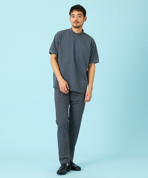 EDWIN（エドウィン）の「EDWIN エドウィン デニスラ モックネックTシャツ 半袖（Tシャツ/カットソー・メンズ・ネイビー/グレー/チャコールグレー/ホワイト・SMALL/MEDIUM/LARGE/X-LARGE）」の12枚目の写真