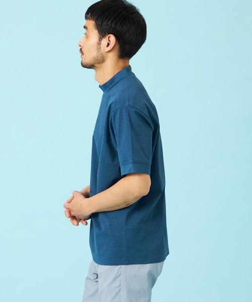 EDWIN（エドウィン）の「EDWIN エドウィン デニスラ モックネックTシャツ 半袖（Tシャツ/カットソー・メンズ・ネイビー/グレー/チャコールグレー/ホワイト・SMALL/MEDIUM/LARGE/X-LARGE）」の13枚目の写真