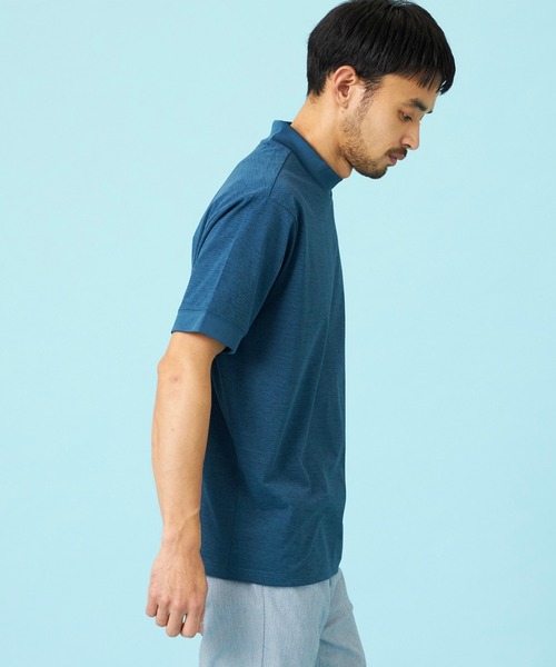 EDWIN（エドウィン）の「EDWIN エドウィン デニスラ モックネックTシャツ 半袖（Tシャツ/カットソー・メンズ・ネイビー/グレー/チャコールグレー/ホワイト・SMALL/MEDIUM/LARGE/X-LARGE）」の14枚目の写真