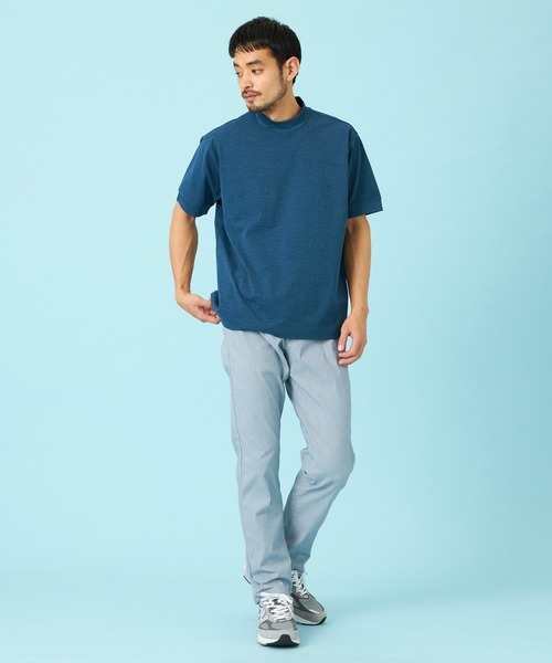 EDWIN（エドウィン）の「EDWIN エドウィン デニスラ モックネックTシャツ 半袖（Tシャツ/カットソー・メンズ・ネイビー/グレー/チャコールグレー/ホワイト・SMALL/MEDIUM/LARGE/X-LARGE）」の18枚目の写真