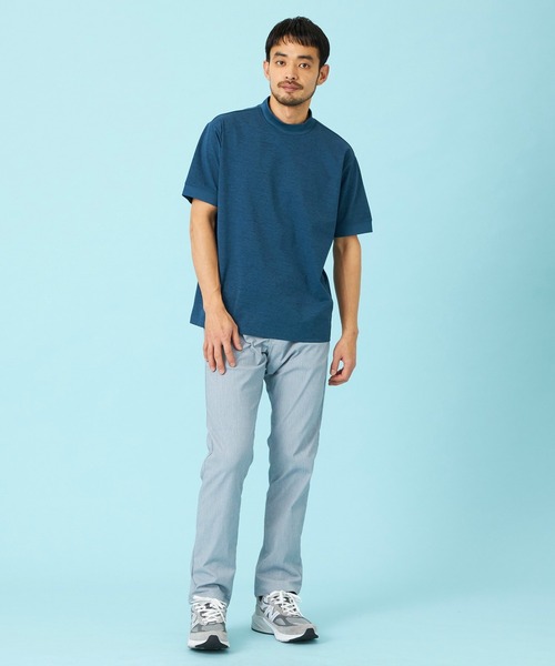 EDWIN（エドウィン）の「EDWIN エドウィン デニスラ モックネックTシャツ 半袖（Tシャツ/カットソー・メンズ・ネイビー/グレー/チャコールグレー/ホワイト・SMALL/MEDIUM/LARGE/X-LARGE）」の19枚目の写真