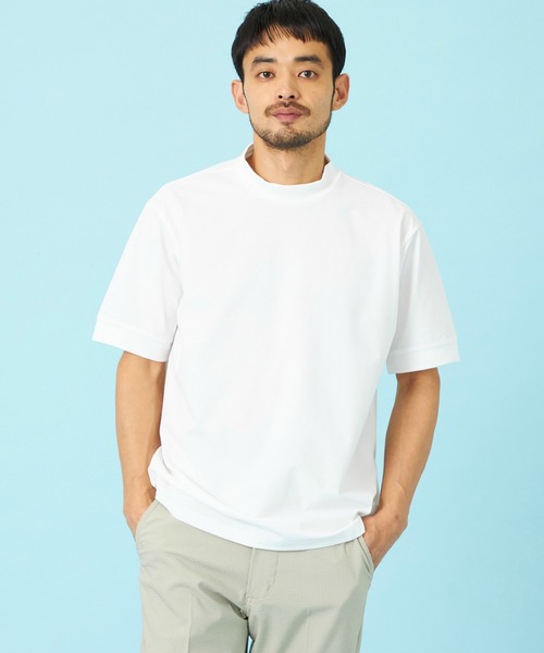 EDWIN（エドウィン）の「EDWIN エドウィン デニスラ モックネックTシャツ 半袖（Tシャツ/カットソー・メンズ・ネイビー/グレー/チャコールグレー/ホワイト・SMALL/MEDIUM/LARGE/X-LARGE）」の20枚目の写真
