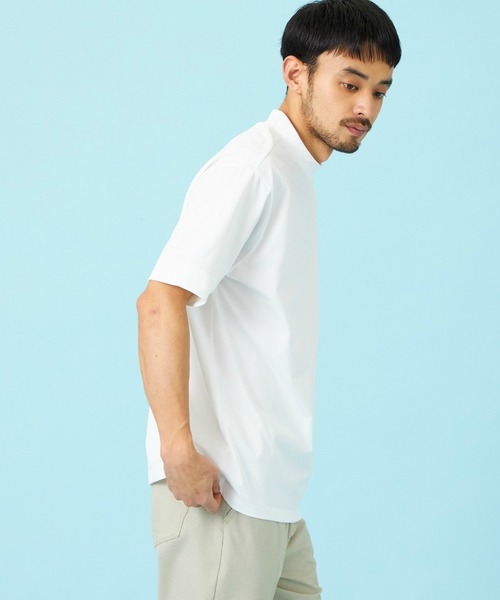 EDWIN（エドウィン）の「EDWIN エドウィン デニスラ モックネックTシャツ 半袖（Tシャツ/カットソー・メンズ・ネイビー/グレー/チャコールグレー/ホワイト・SMALL/MEDIUM/LARGE/X-LARGE）」の22枚目の写真